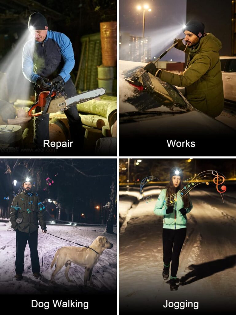 LED Beanie Hat with Headphones Review