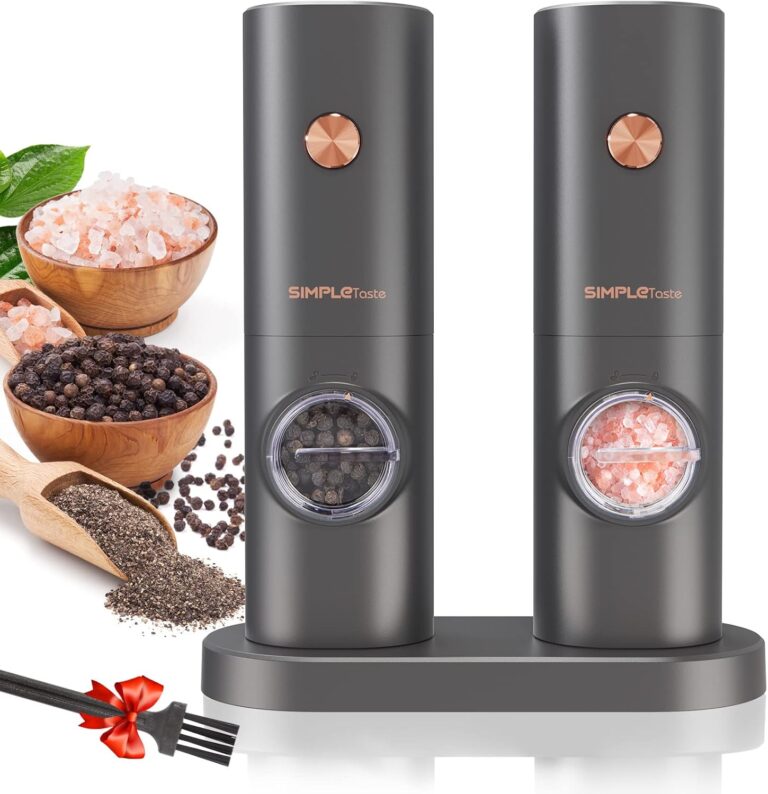 SIMPLETASTE Electric Salt and Pepper Grinder Review